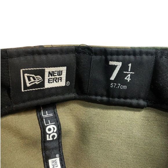 FLEX‎ New Era 59Fifty Camo Fitted Hat Cap 7 1/4 Fitted - Picture 6 of 6